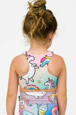Performance Kids Crop Top - Unicorn
