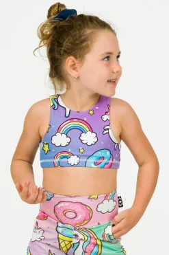 Performance Kids Crop Top - Unicorn