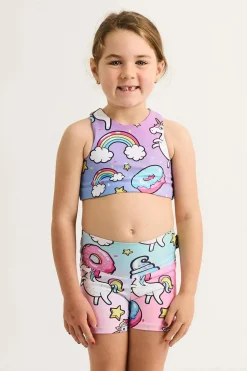 Performance Kids Crop Top - Unicorn
