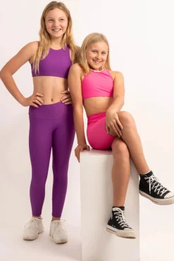 Performance Kids Leggings - Purple
