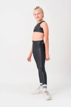 Performance Kids Leggings - Black Exotic Touch Jag