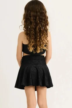 Performance Kids Simple Skort - Black Exotic Touch Jag