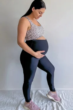 Performance Maternity Leggings - Black
