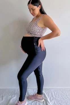 Performance Maternity Leggings - Black