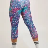 Plant One On Me Performance - Panel Pocket Drawstring Capri Leggings
