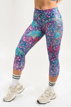 Plant One On Me Performance - Panel Pocket Drawstring Capri Leggings