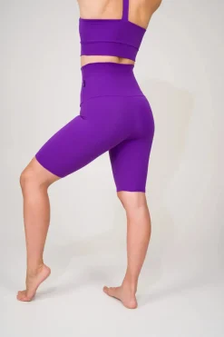 Purple Body Contouring - Extra High Waisted Long Shorts