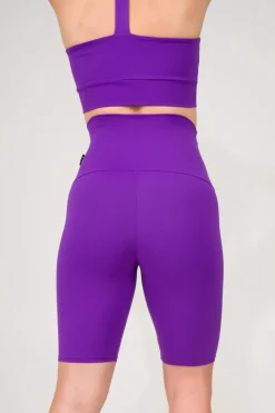Purple Body Contouring - Extra High Waisted Long Shorts