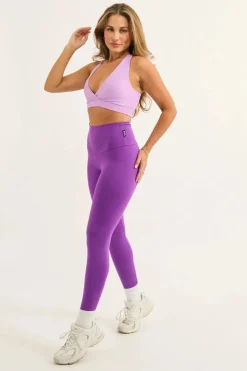 Purple Body Contouring - High Waisted 7/8 Leggings