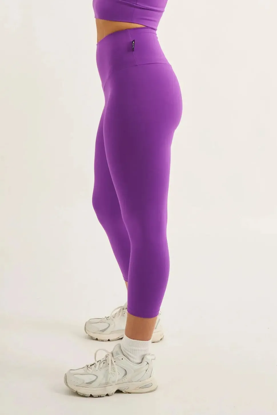 Purple Body Contouring - High Waisted Capri Leggings