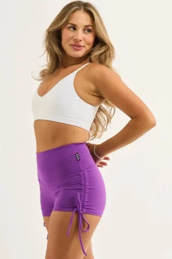 Purple Body Contouring - High Waisted Tie Side Booty Shorts