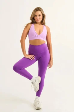 Purple Body Contouring - High Waisted 7/8 Leggings