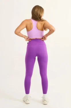 Purple Body Contouring - High Waisted 7/8 Leggings