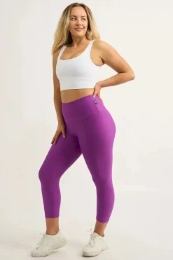 Purple Performance - Booty Scrunch High Waisted Capri Leggings