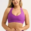 Purple Performance - Deep V Crop