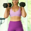 Purple Performance - High Waisted Booty Shorts