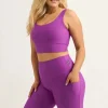 Purple Performance - Panel Pocket High Waisted Long Shorts
