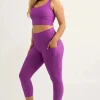 Purple Performance - Pocket Booty Shaper High Waisted Capri Leggings