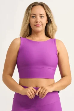 Purple Performance - Reversible Comfort Crop Top