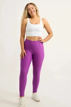 Purple Performance - Tummy Control High Waisted Leggings