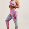 Rainbow Jag Performance - Panel Pocket High Waisted Capri Leggings