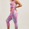 Rainbow Jag Performance - Pocket Booty Shaper High Waisted Capri Leggings