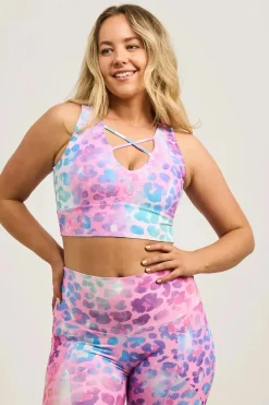 Rainbow Jag Performance - Reversible Comfort Crop Top