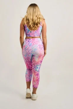 Rainbow Jag Performance - Panel Pocket High Waisted Capri Leggings