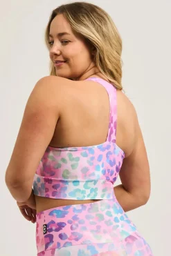 Rainbow Jag Performance - T Back Comfort Crop Top
