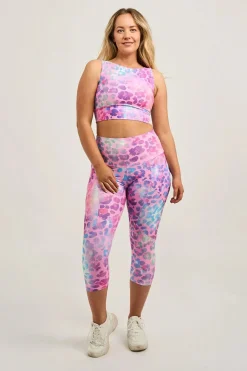 Rainbow Jag Performance - Pocket Booty Shaper High Waisted Capri Leggings