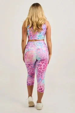 Rainbow Jag Performance - Pocket Booty Shaper High Waisted Capri Leggings
