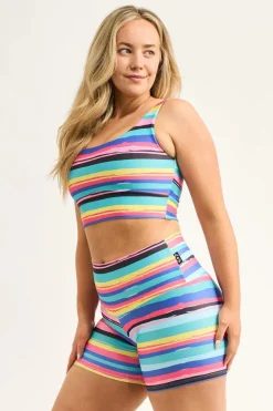 Rainbow Runway Performance - High Waisted Booty Shorts