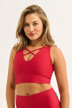 Red Performance - Reversible Comfort Crop Top