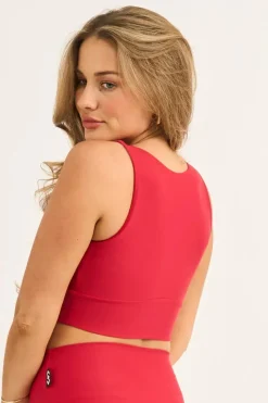 Red Performance - Reversible Comfort Crop Top