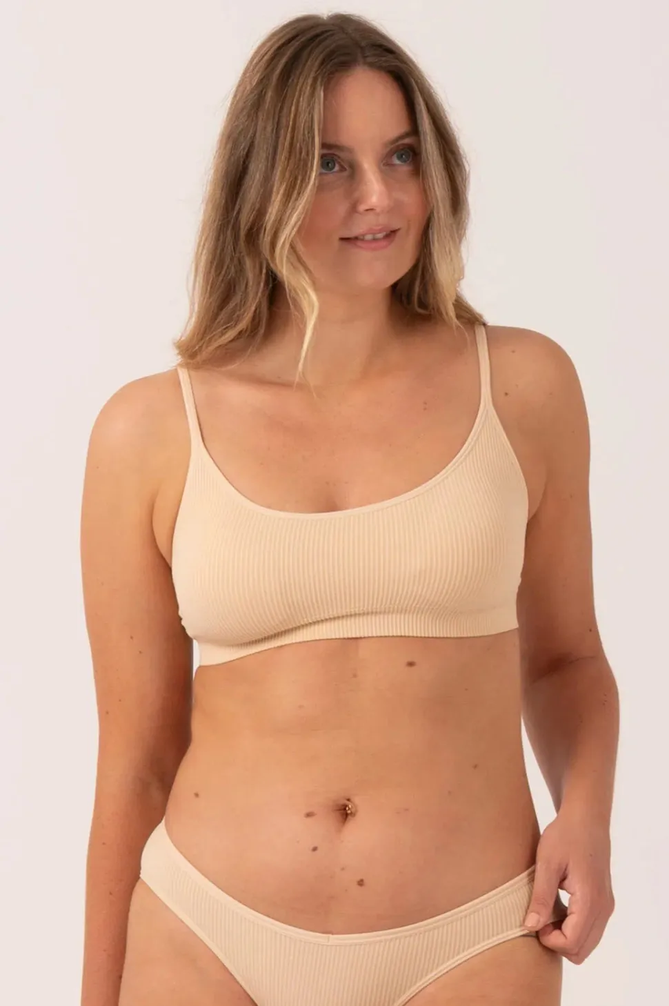 Sand Rib Seam Free - Strappy Bralette