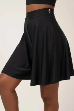 Silky Basketball Palazzo Short - Black