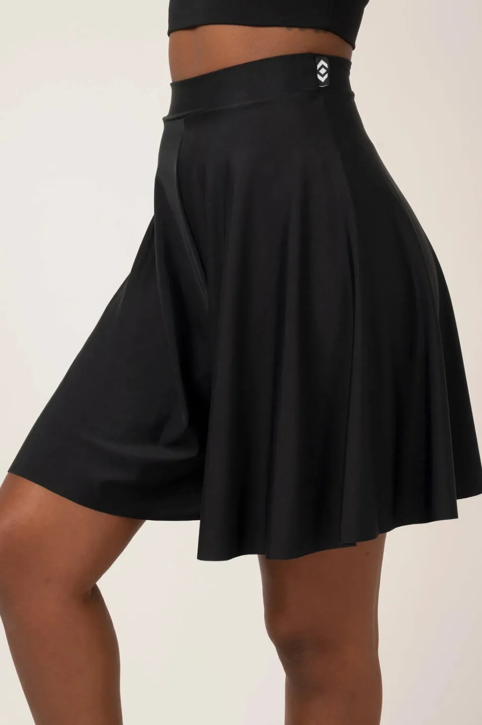 Silky Basketball Palazzo Short - Black