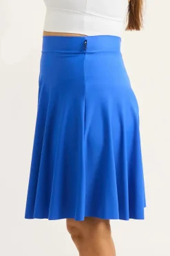Silky Basketball Palazzo Short - Electric Blue