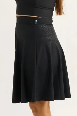 Silky Basketball Palazzo Short - Black Exotic Touch Jag