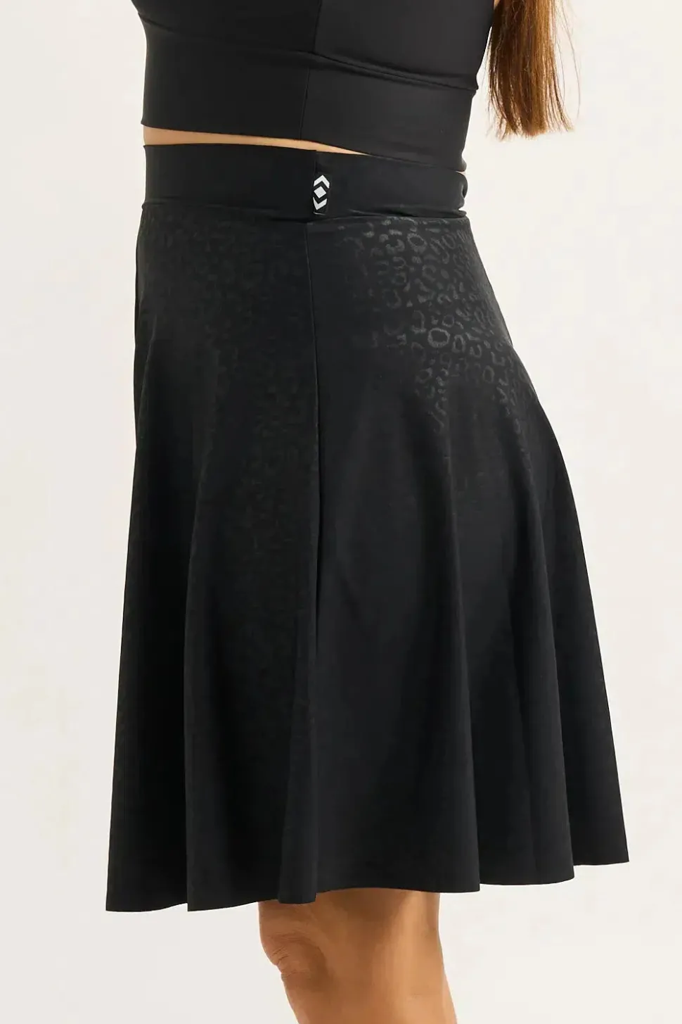 Silky Basketball Palazzo Short - Black Exotic Touch Jag