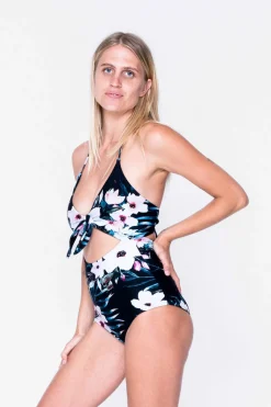 Silky Bralette One Piece W/ Extra Coverage Bottoms - Exotic At Heart
