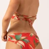 Silky Hipster Bikini Bottom - Flame Tropico