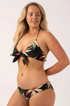 Silky Hipster Bikini Bottom - Black Tropico