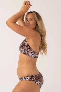 Silky Hipster Bikini Bottom - Natural Primal Animal