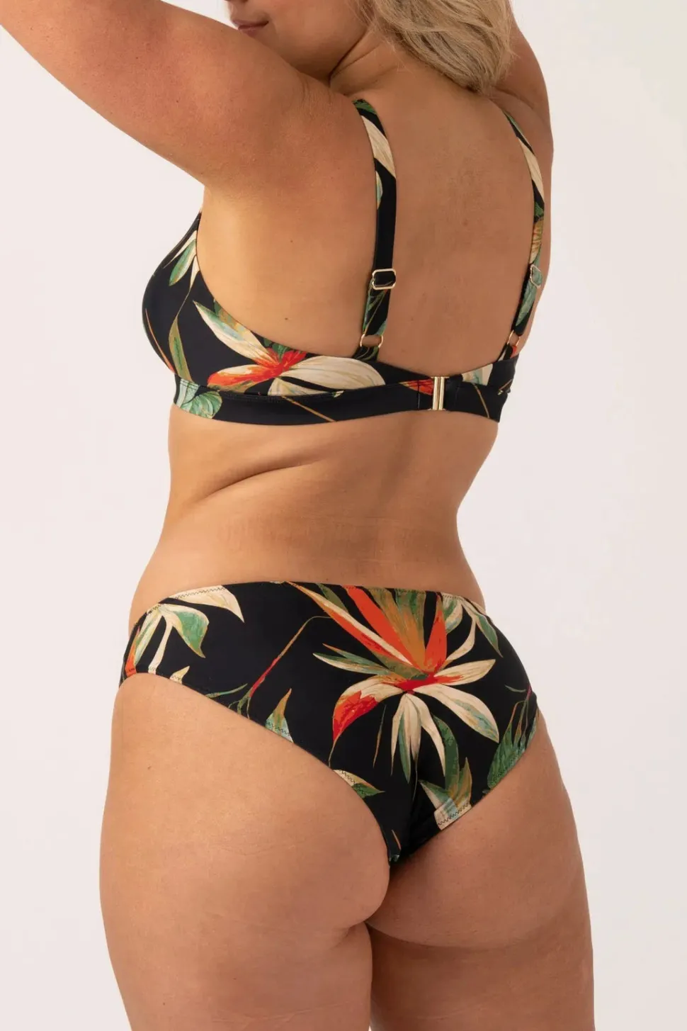 Silky Hipster Bikini Bottom - Black Tropico