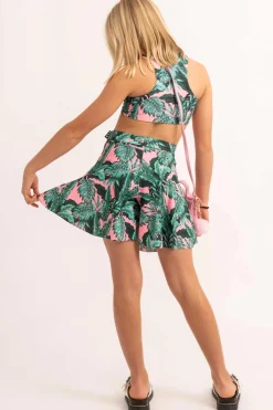 Silky Kids Basketball Palazzo Short - Leaf Your Mark
