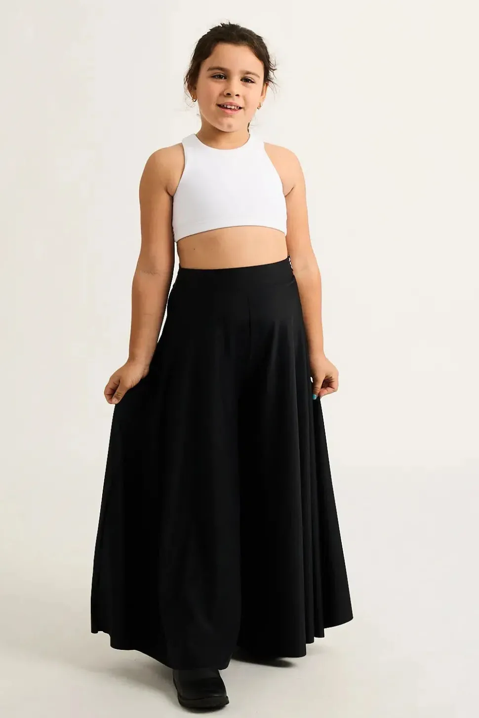 Silky Kids Palazzo Pant - Black