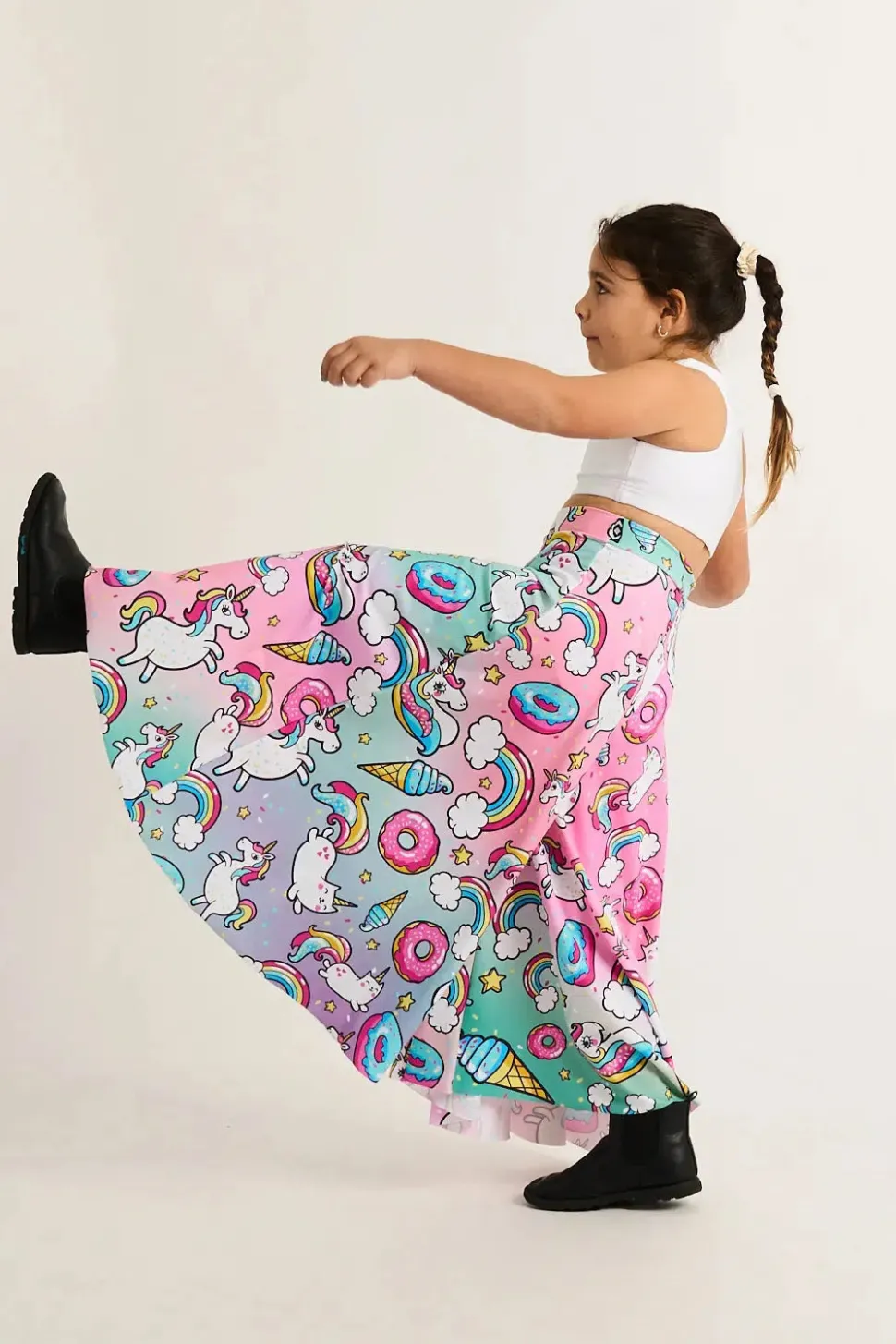 Silky Kids Palazzo Pant - Unicorn