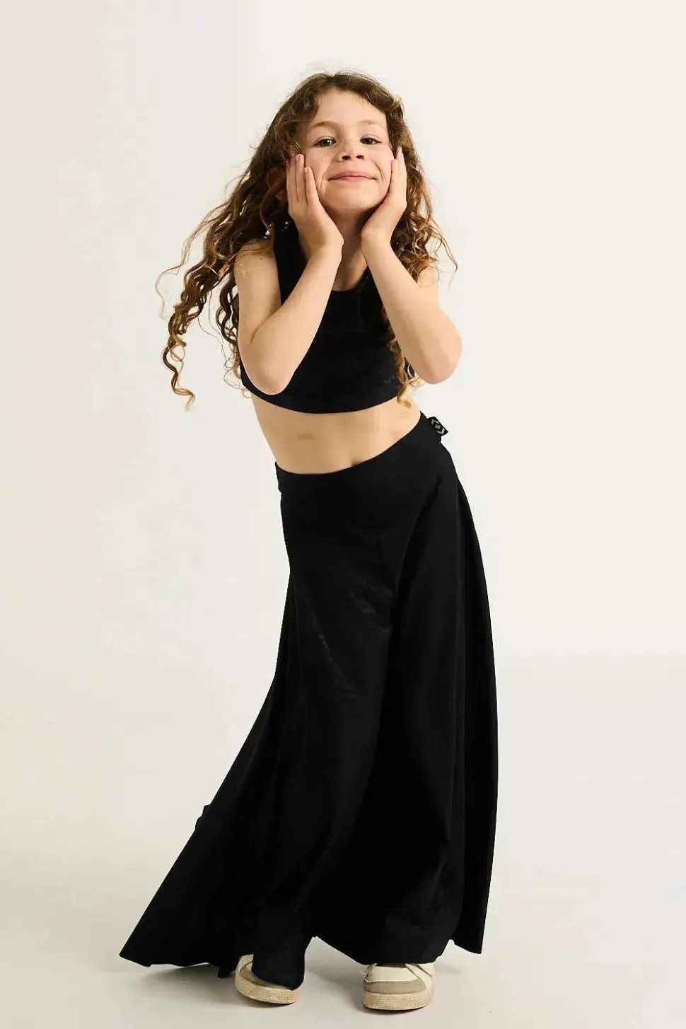 Silky Kids Palazzo Pant - Black Exotic Touch Jag