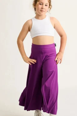 Silky Kids Palazzo Pant - Purple